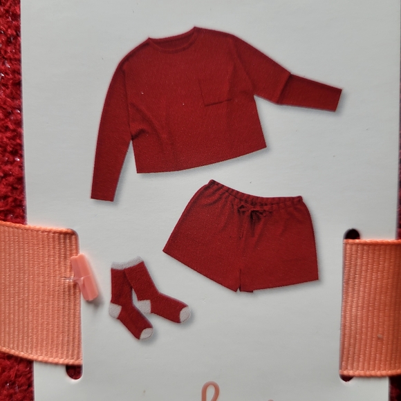 NEW! Colsie Women's 3pc Socks and Pajama Set - Red - Picture 8 of 8